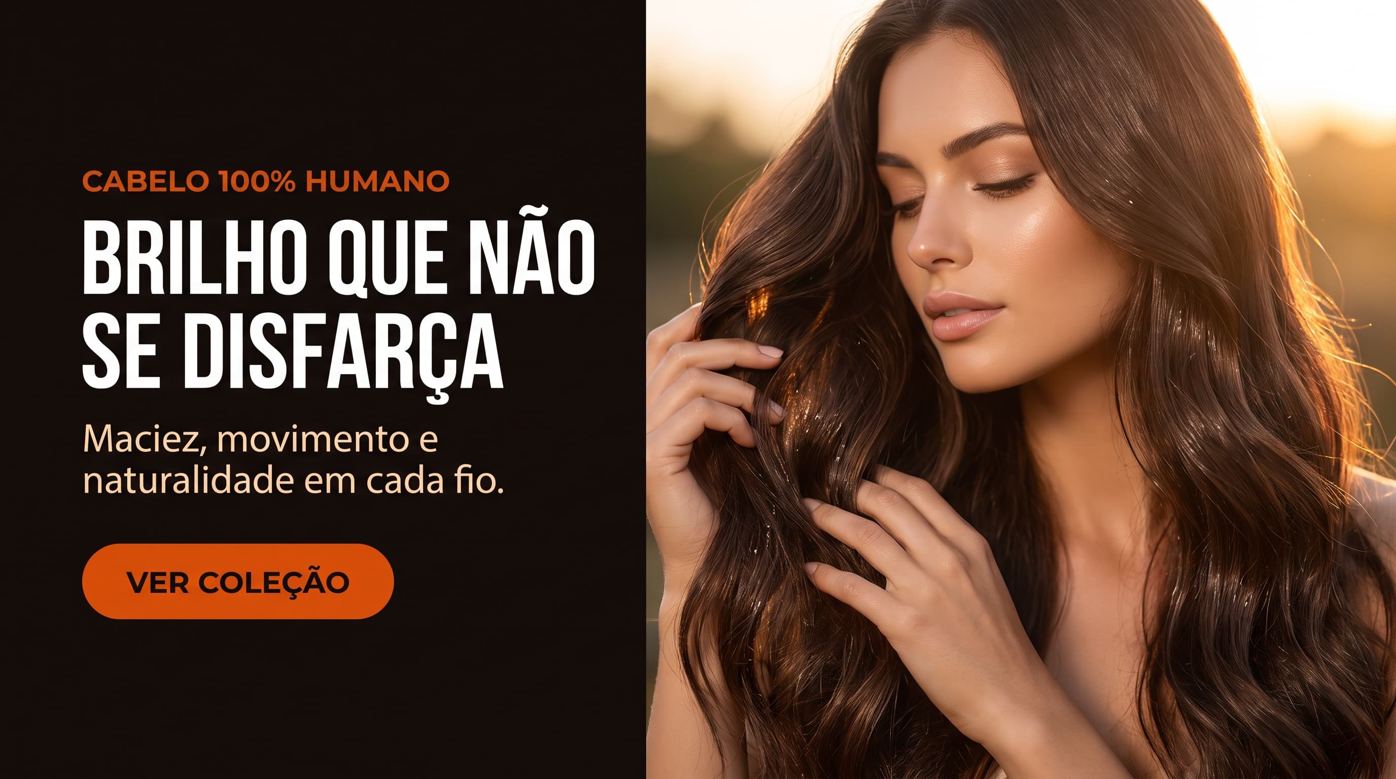 Cabelo 100% humano